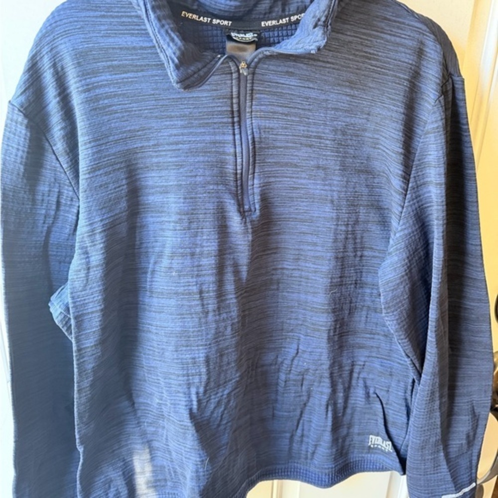 Everlast Sport Men's Navy Zip-Up Sweater